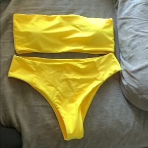 Yellow bikini